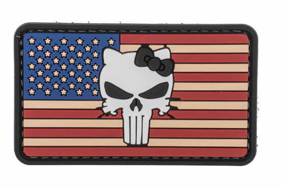 5ive Star Gear Vintage Flag Tactical Kitty Morale Patch features durable PVC construction